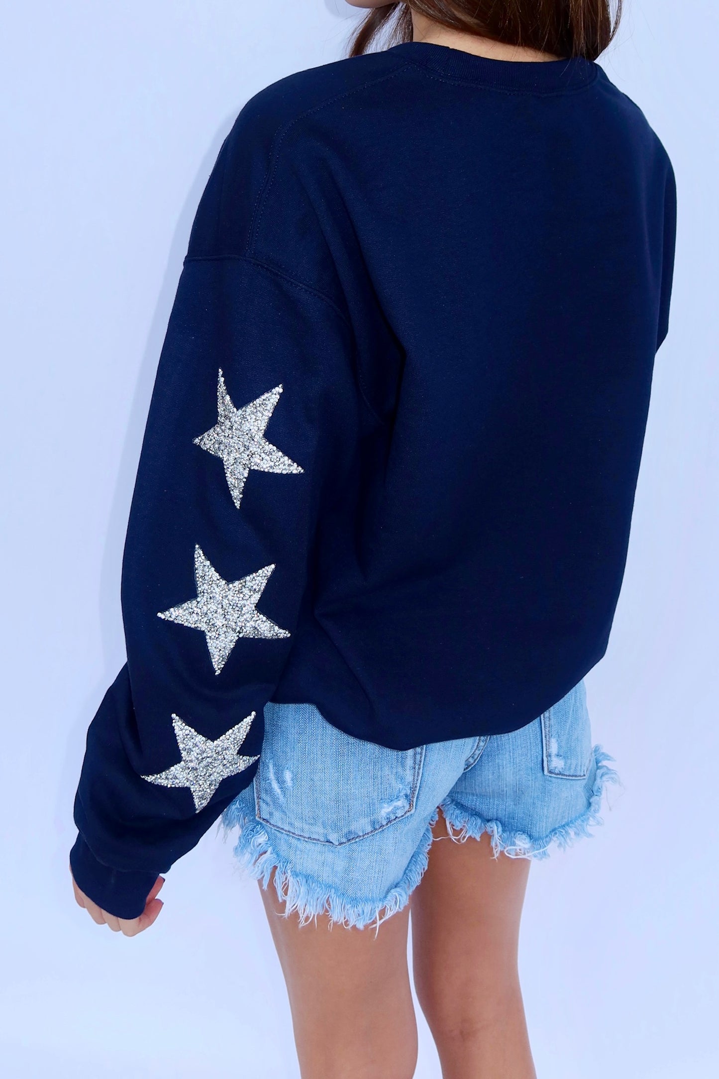 Dallas Sweatshirt w/ Star Bling Sleeves