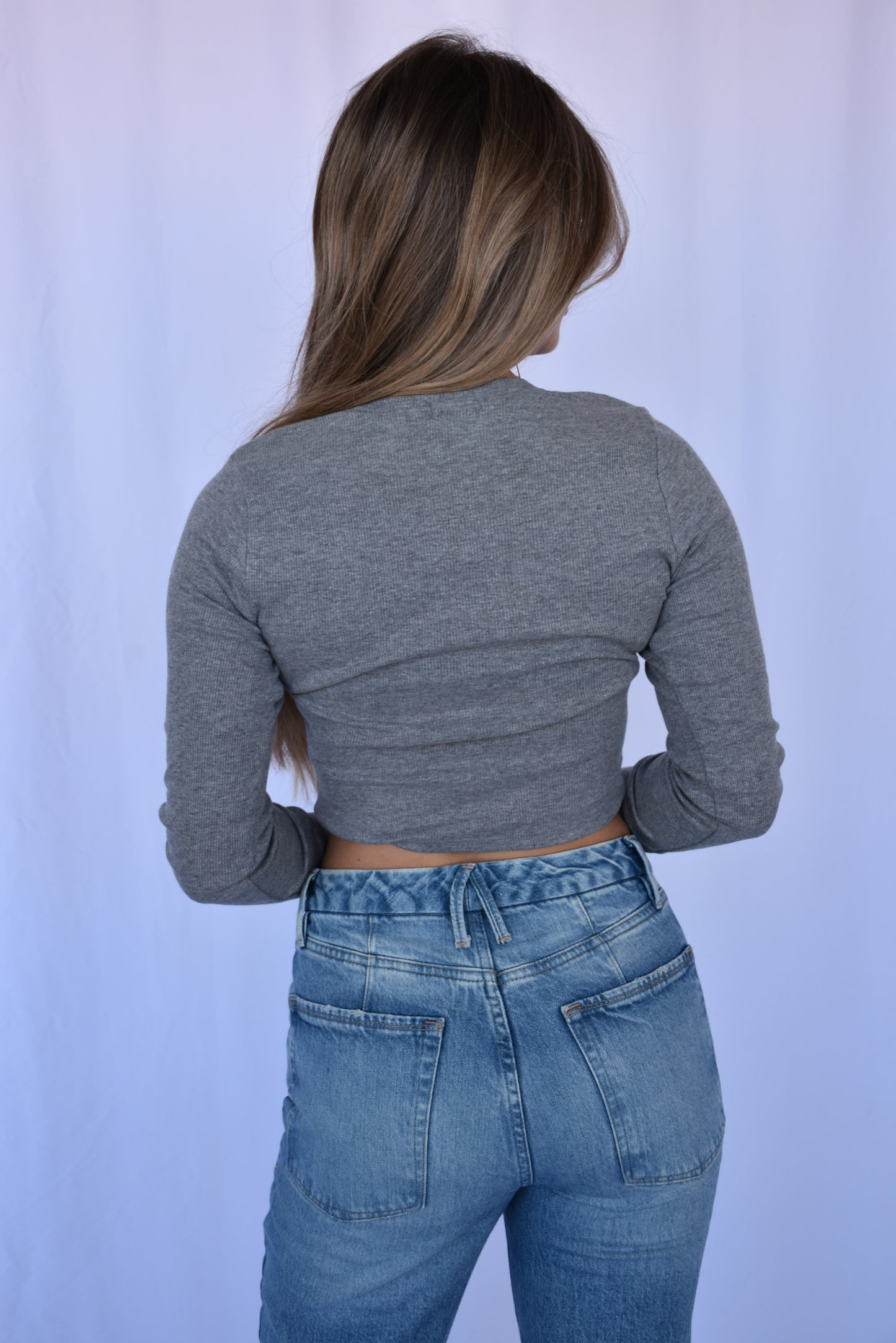 Rookie Ribbed Gray Long Sleeve - Arizona State