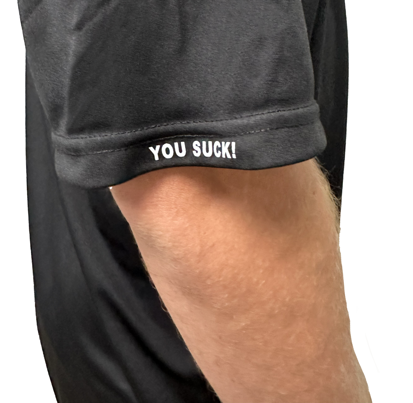 You Suck Men's Golf Ball w/Tee Polo Shirt