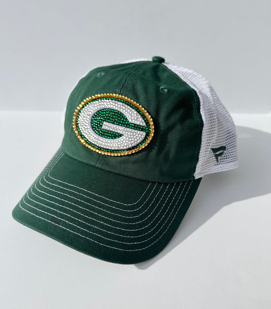 Green Bay Packers Bling Trucker Baseball Hat
